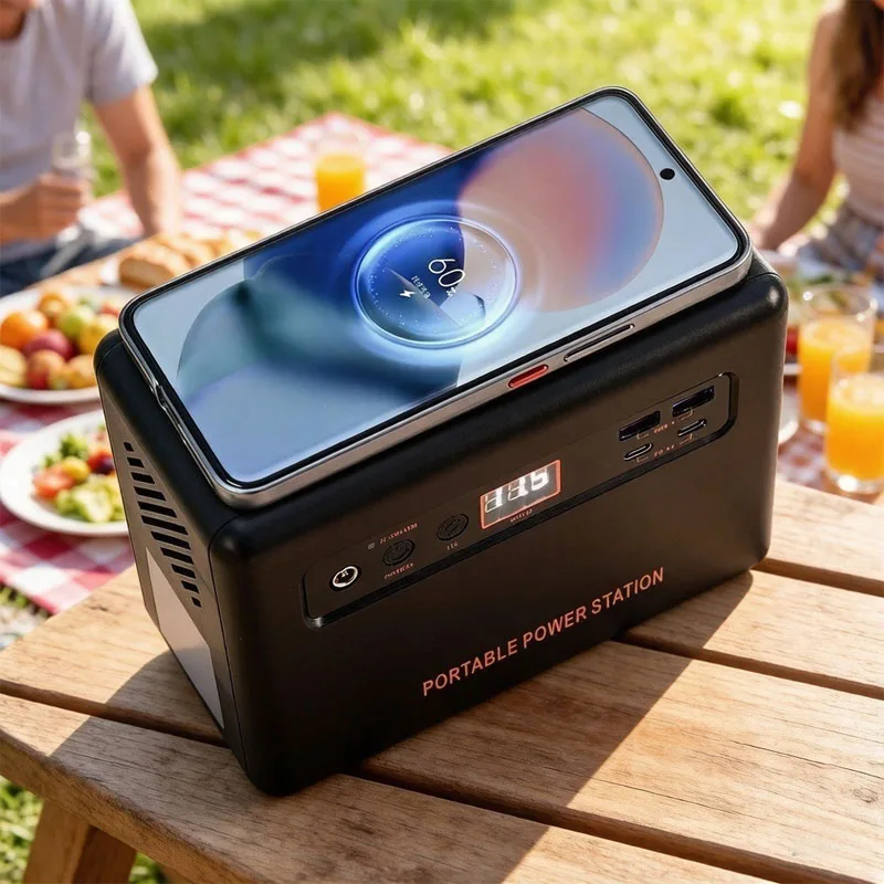 Solar Emergency Charger - Station d'alimentation portable 200W 220V/110V, batterie