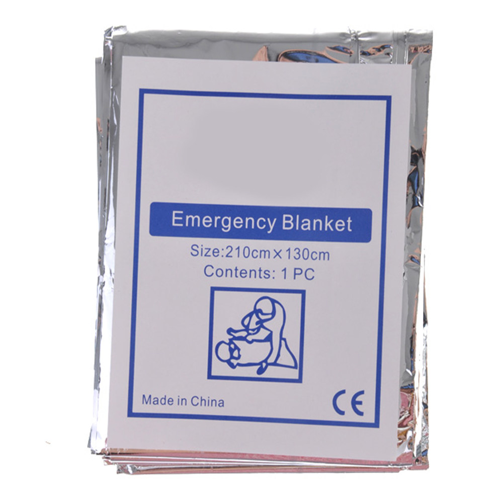 Survival Blanket Reflective - Couverture de survie d’urgence – imperméable,