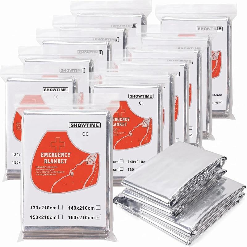 Survival Blanket Reflective - Lot de 5 couvertures thermiques réfléchissantes