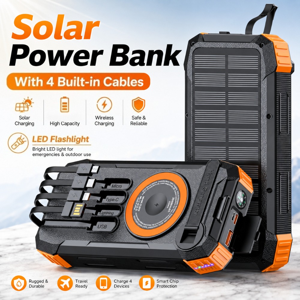 Nouvelle batterie solaire 5000 - Solar Emergency Charger avis et prix